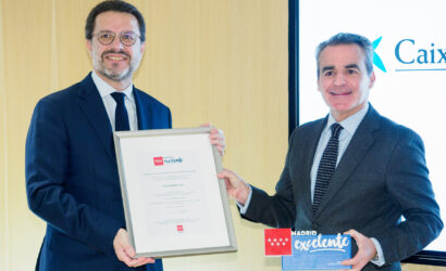 La Comunidad de Madrid reconoce la calidad de la gestión de CaixaBank y le concede su sello Madrid Excelente