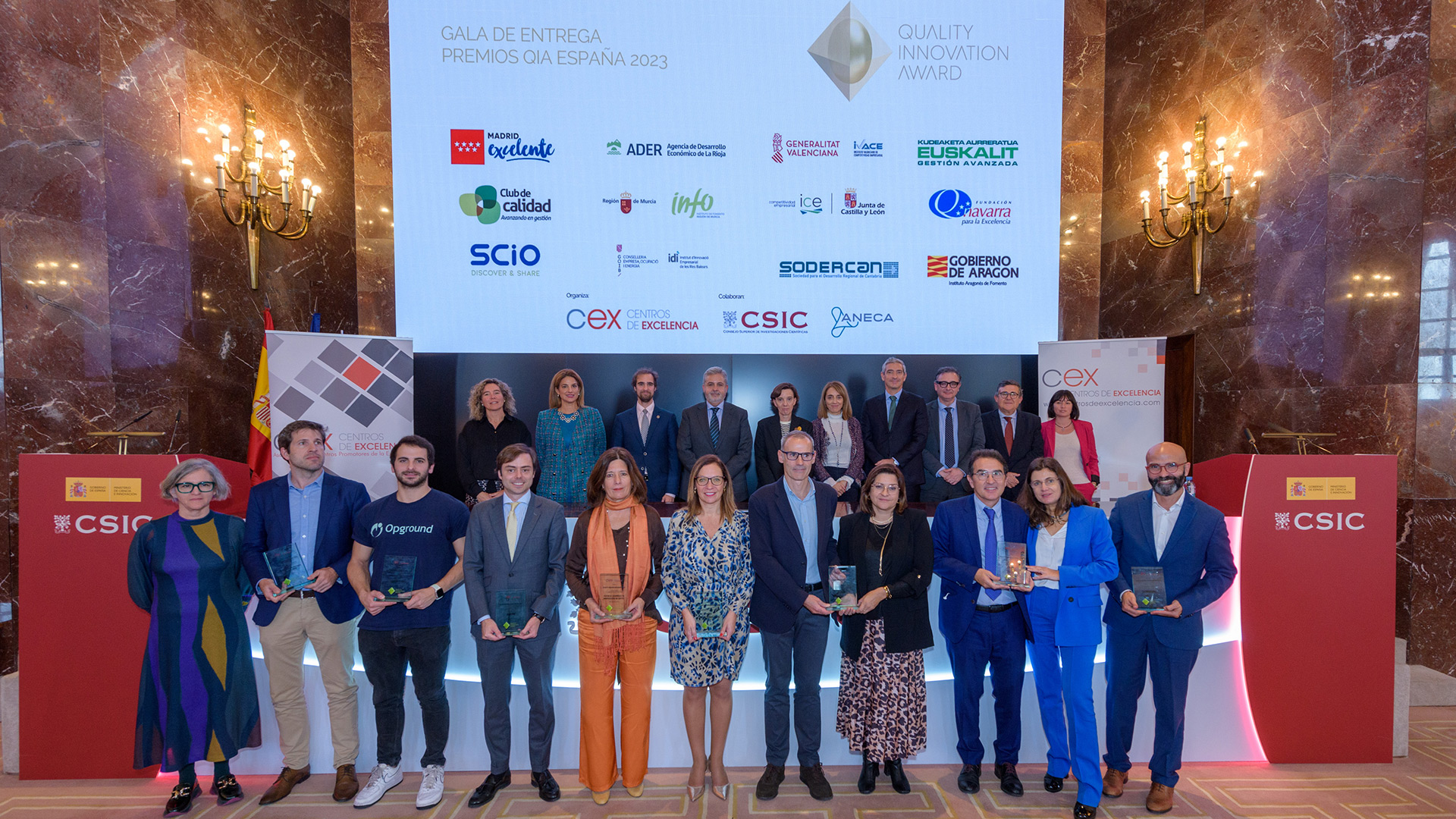 Premios QIA 2023 - Fase nacional, foto de grupo.