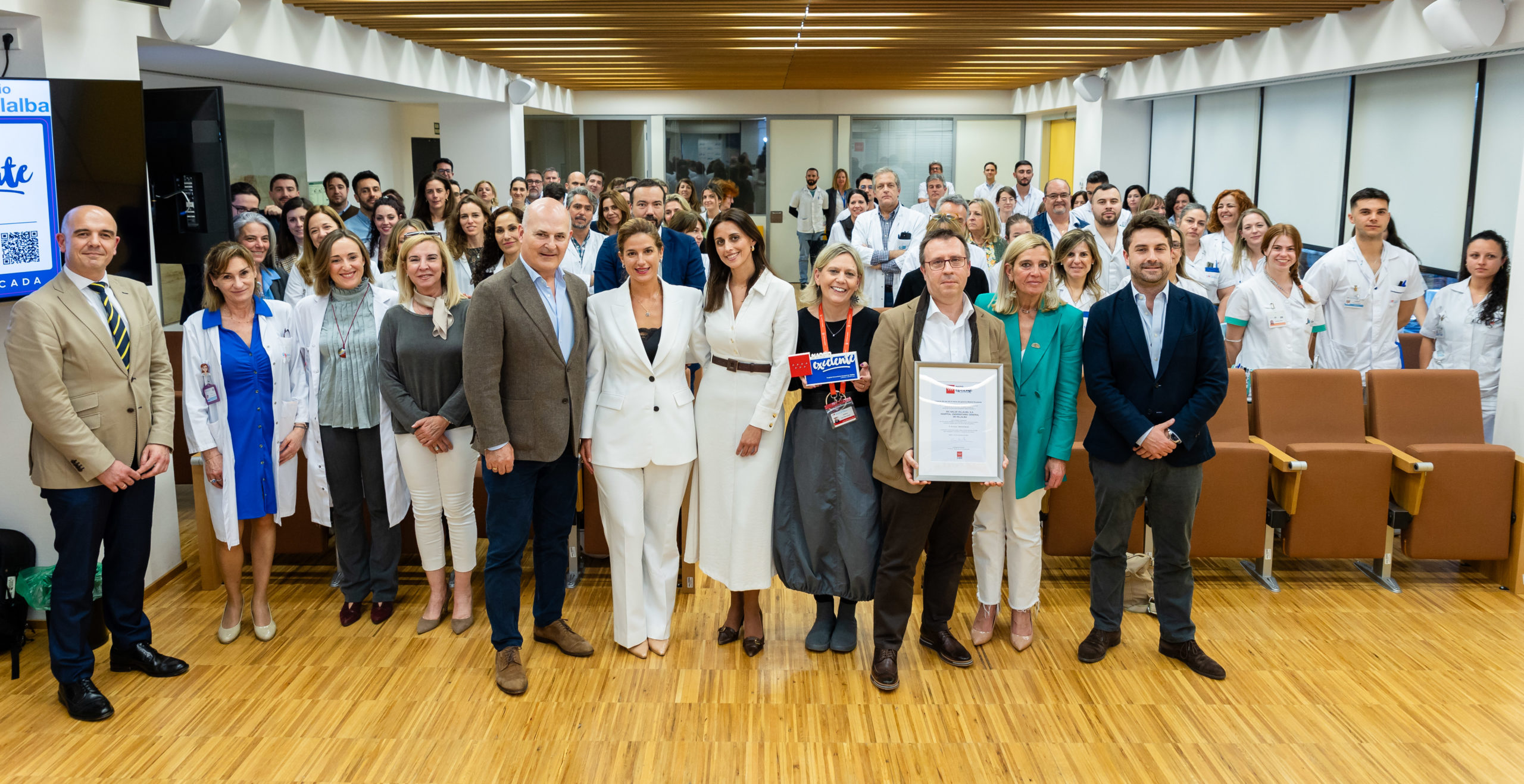 El Hospital Universitario General de Villalba recibe el sello Madrid Excelente como referente en el sistema sanitario y trabajo constante en mejorar la experiencia del paciente