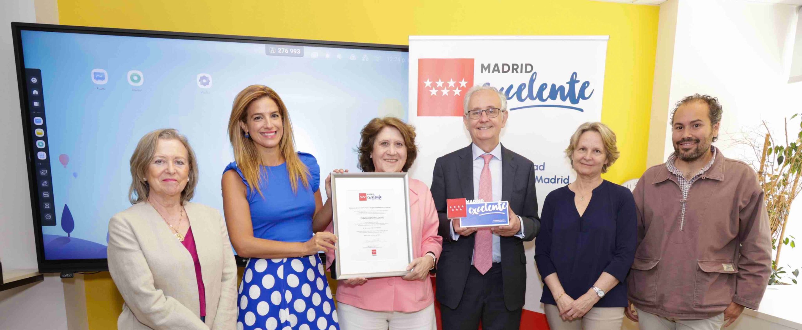Fundación Inclusive recibe el sello Madrid Excelente como referente en la defensa de los derechos de las personas con discapacidad