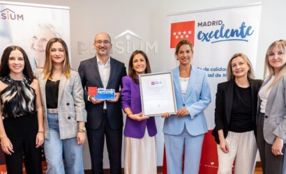 Pensium recibe el sello Madrid Excelente por su labor con los mayores dependientes y sus familias en la Comunidad de Madrid