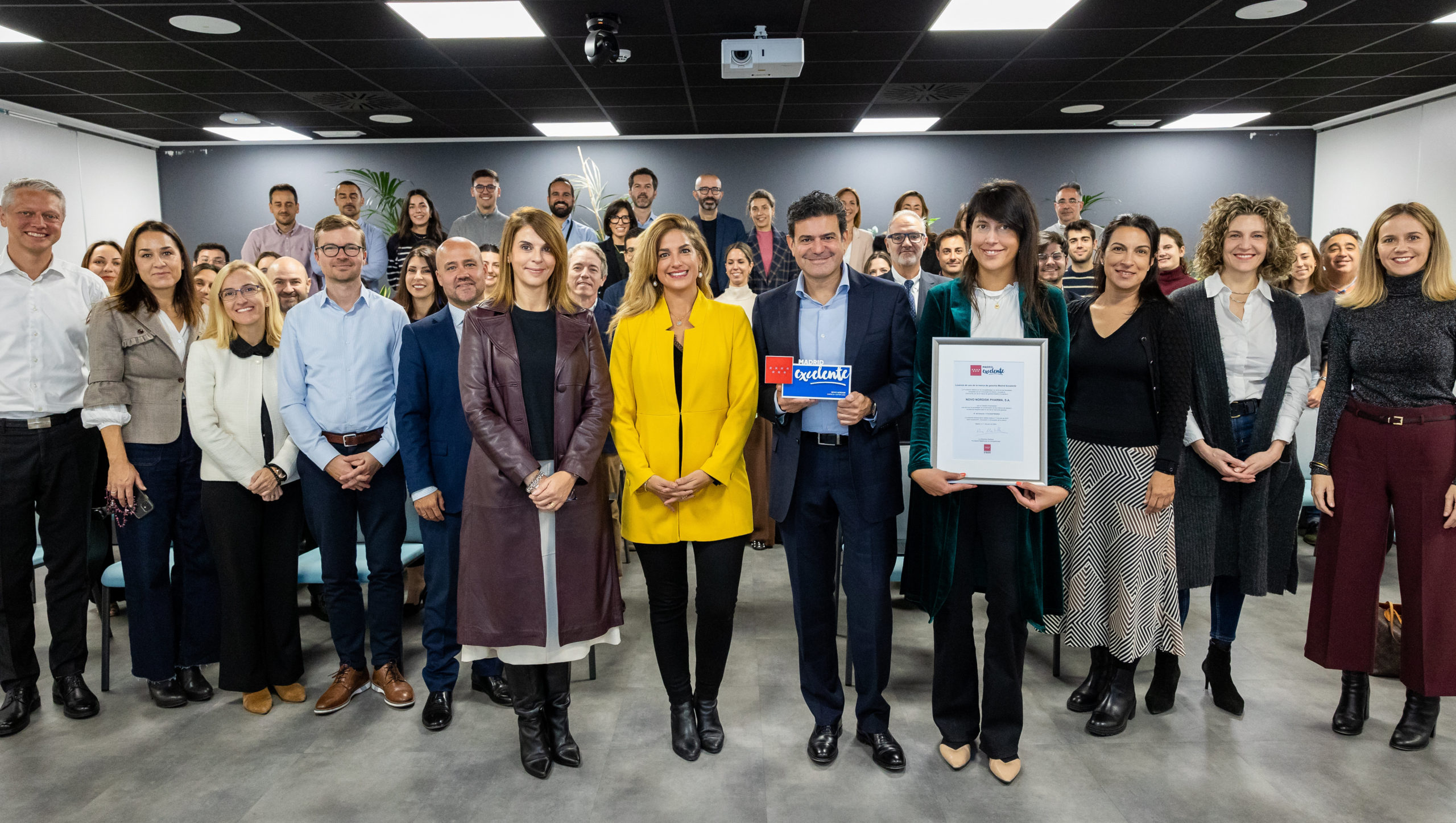 La Comunidad de Madrid otorga la certificación de calidad Madrid Excelente a Novo Nordisk por su compromiso con la sociedad, la innovación y el medio ambiente