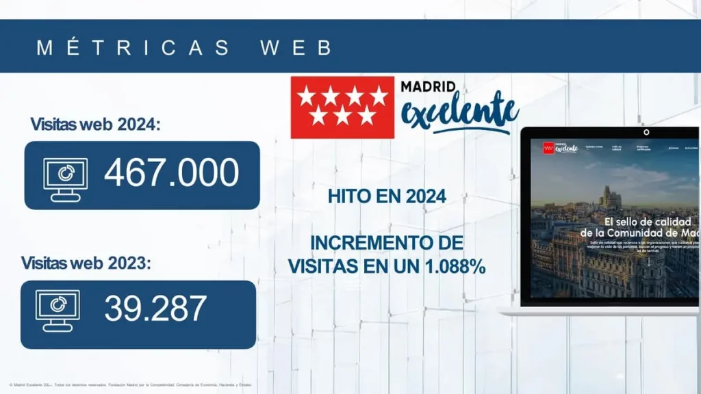 Visitas web Madrid Excelente 2024