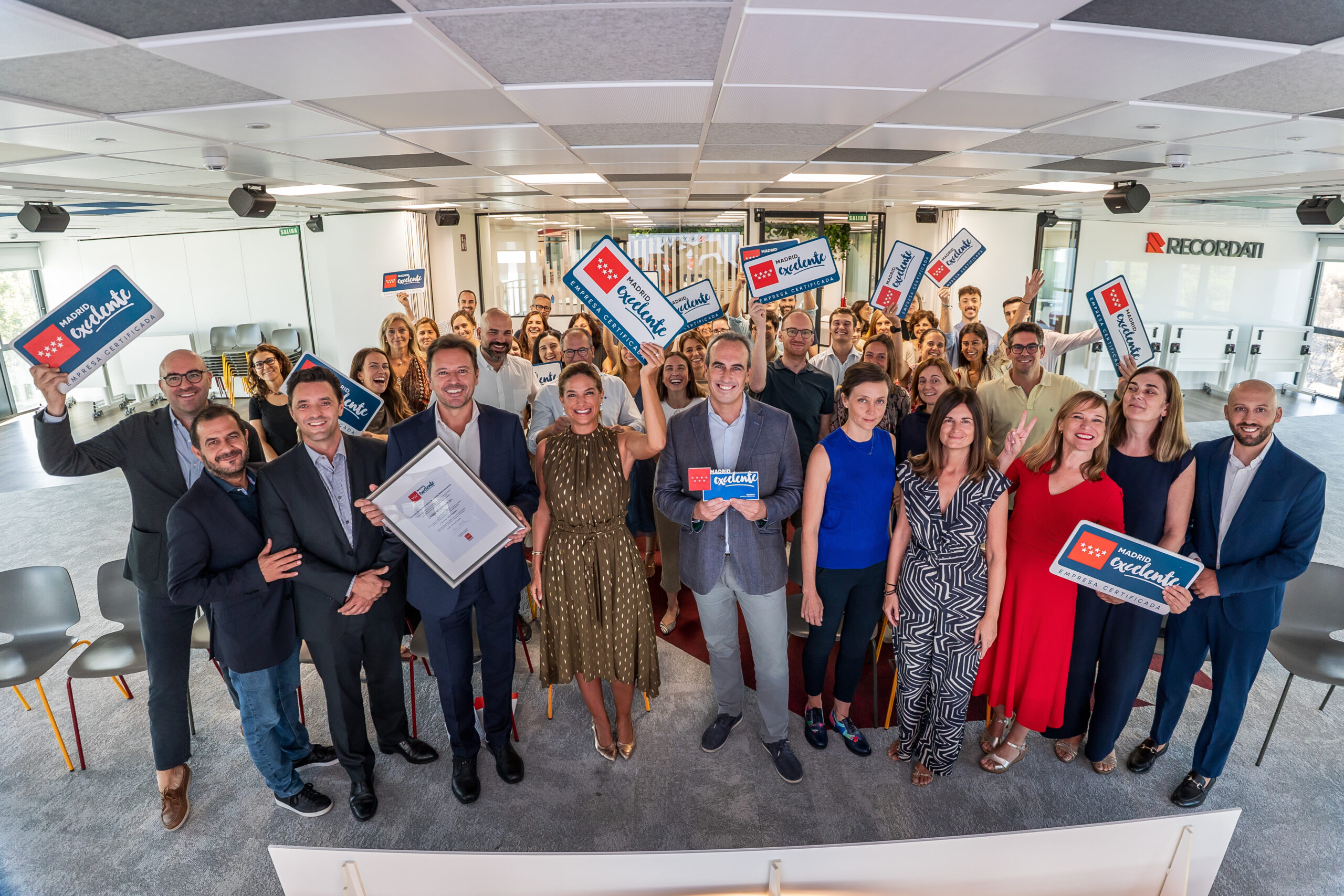 La Comunidad de Madrid entrega a Recordati España el sello de calidad Madrid Excelente