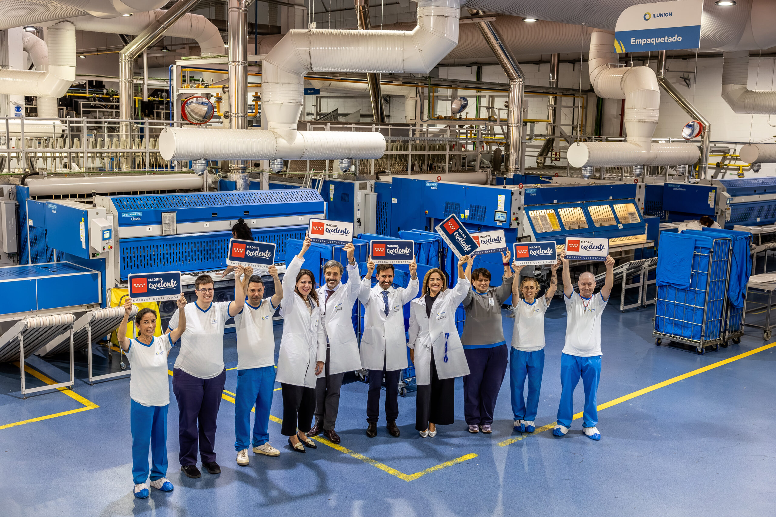 ILUNION TextilCare recibe el sello “Madrid Excelente” como reconocimiento a su compromiso ambiental y social