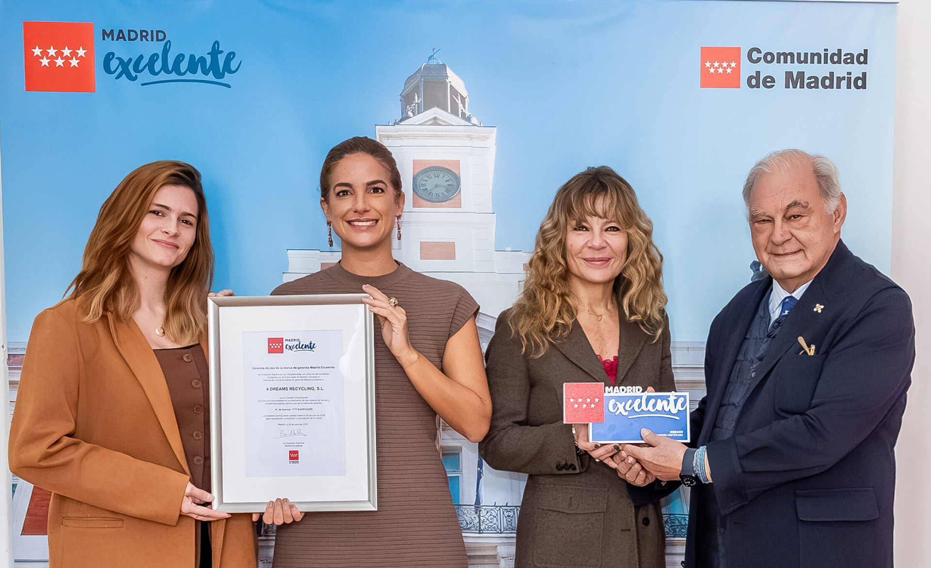 Madrid Excelente certifica a 4Dreams por revolucionar el sector del compro oro con transparencia y valores