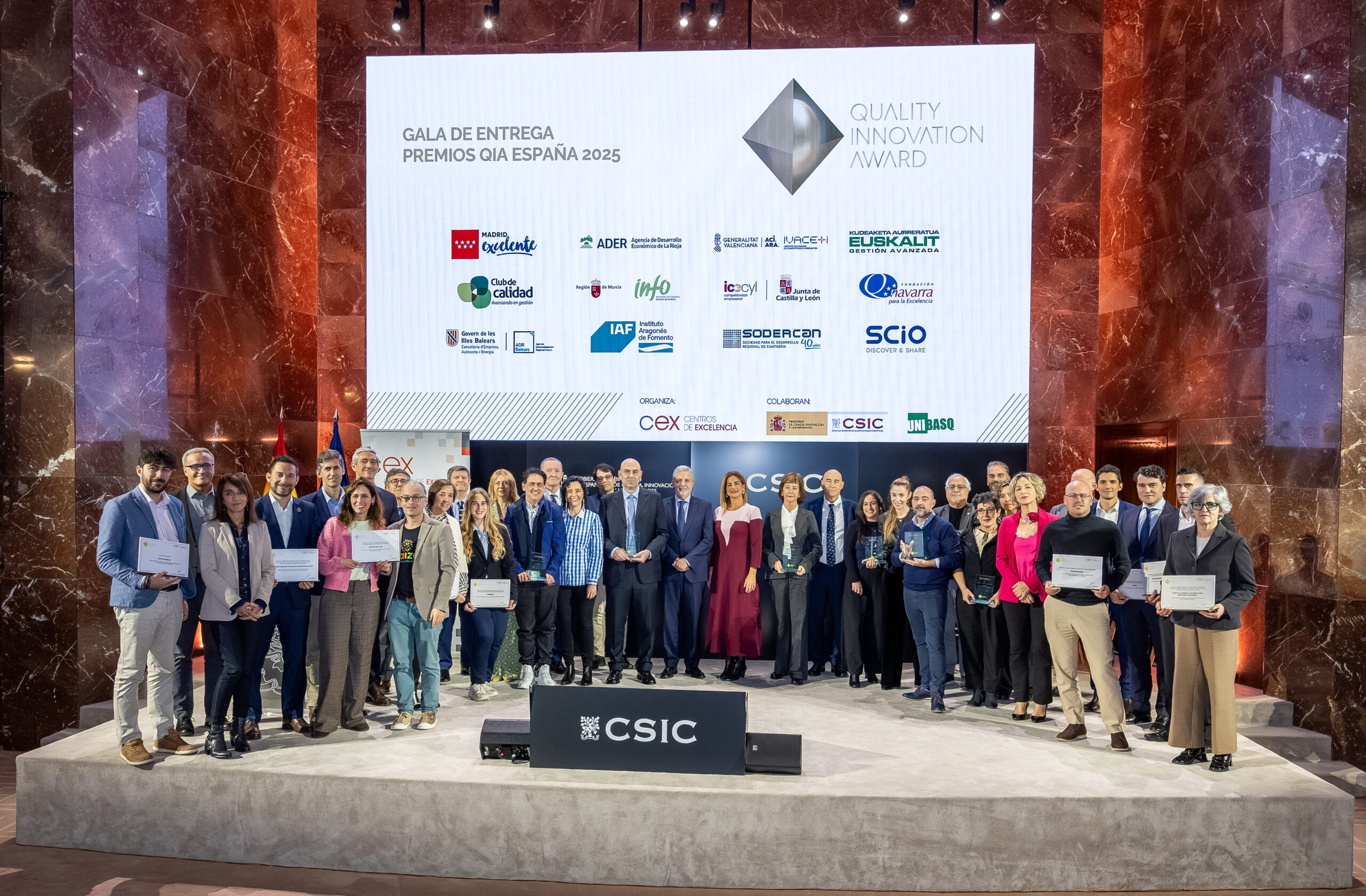 Madrid Excelente posiciona a Madrid como región de la innovación mundial a través de los Premios QIA