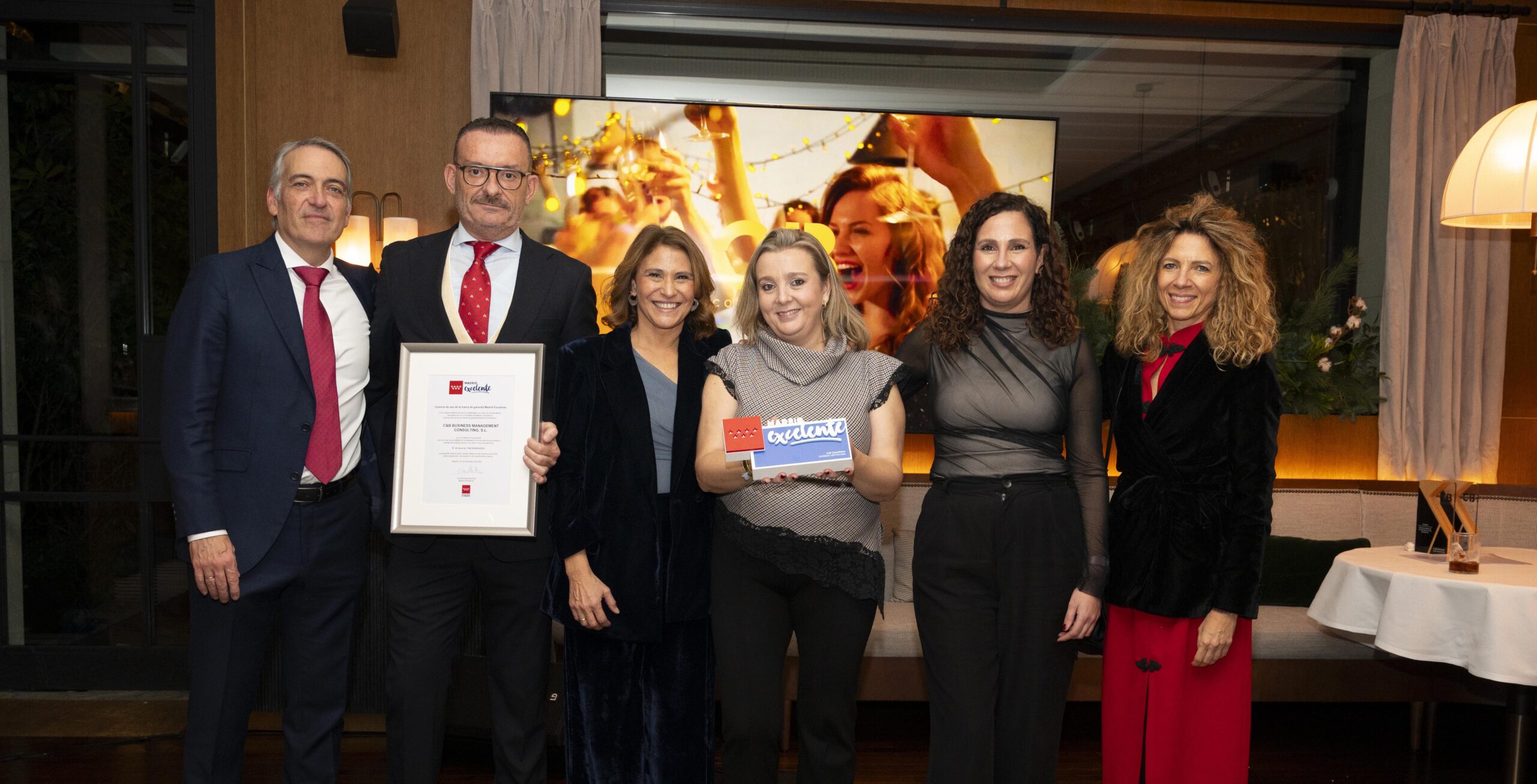 Madrid Excelente entrega el sello de calidad a CyB Consultoría en el marco de su X Aniversario